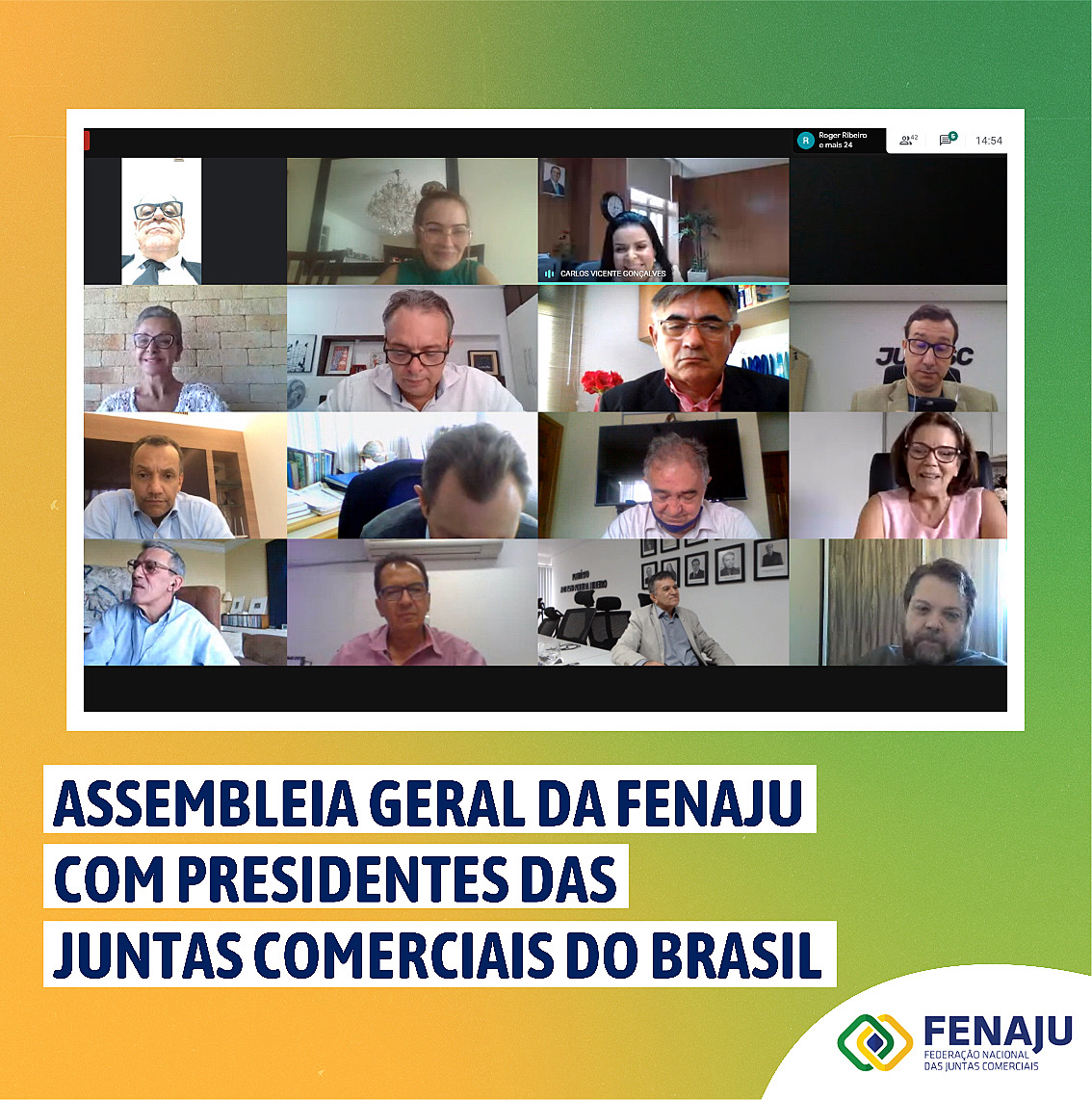 Assembleia Geral da FENAJU com presidentes das Juntas Comerciais do Brasil