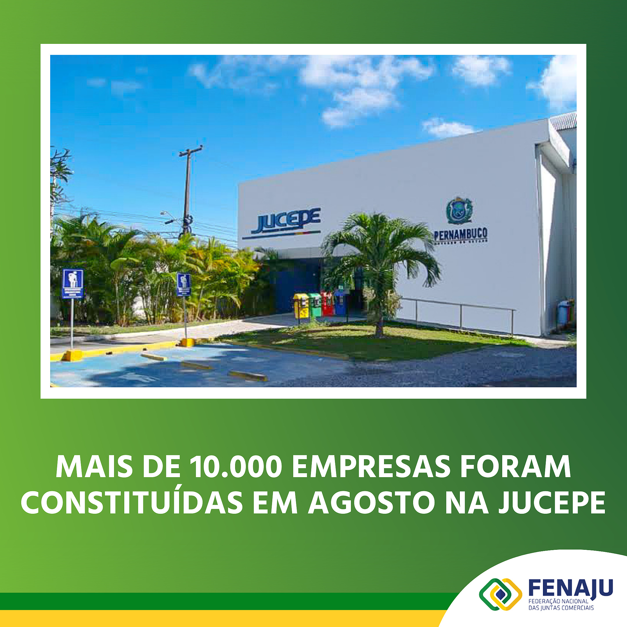 Mais de 10.000 empresas foram constituídas em agosto no estado de Pernambuco