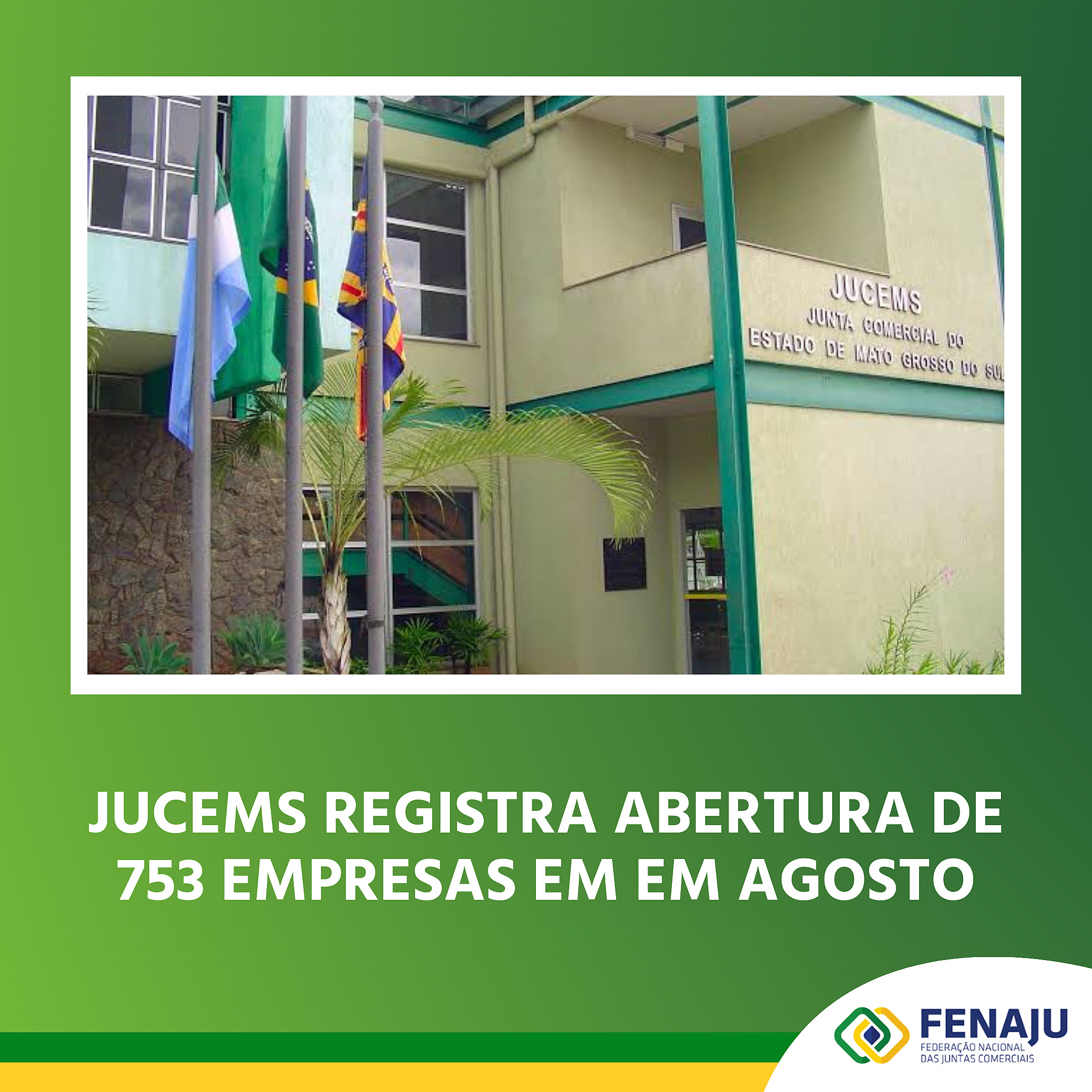 Jucems registra abertura de 753 empresas em agosto