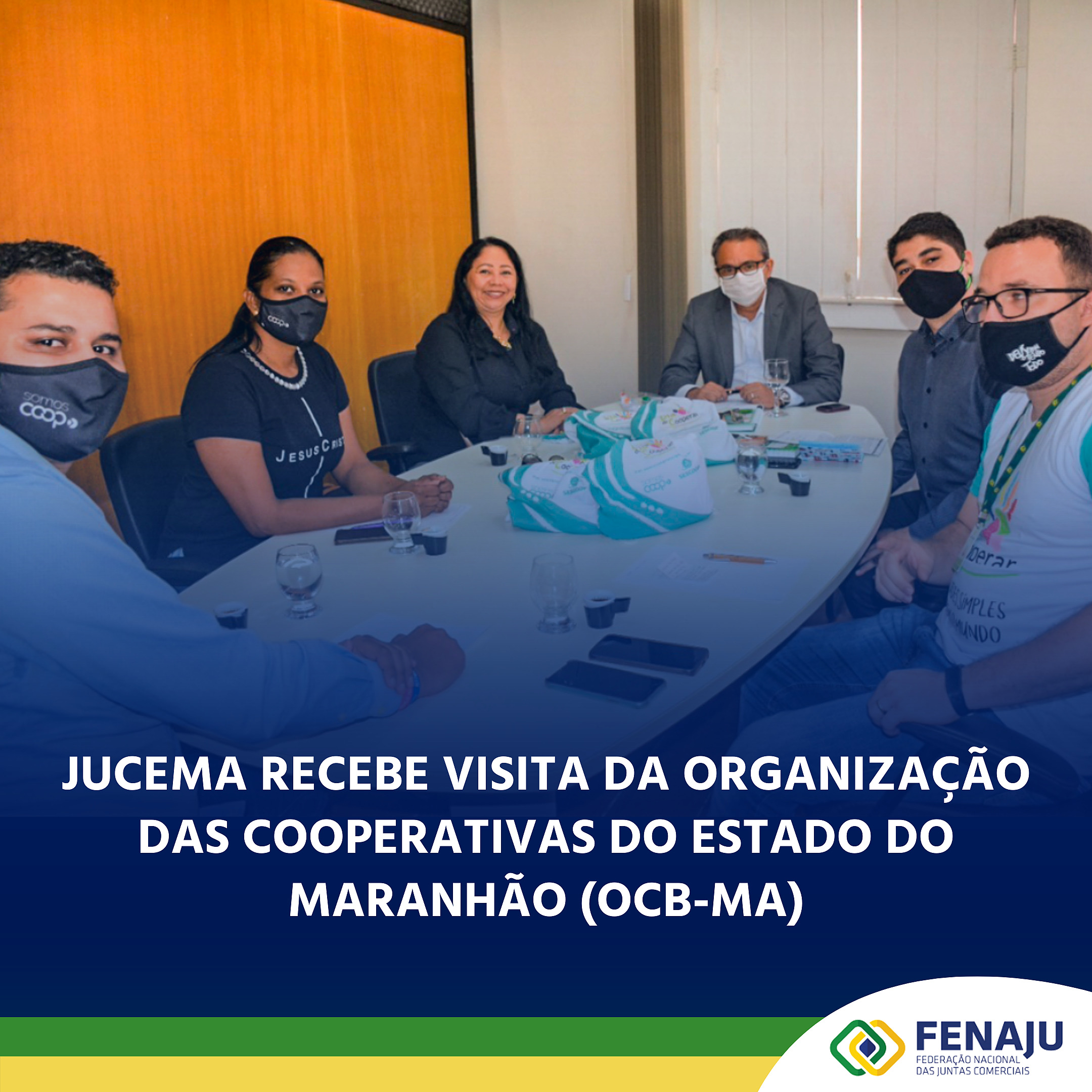 JUCEMA recebe visita da Organização das Cooperativas do Estado do Maranhão (OCB-MA)