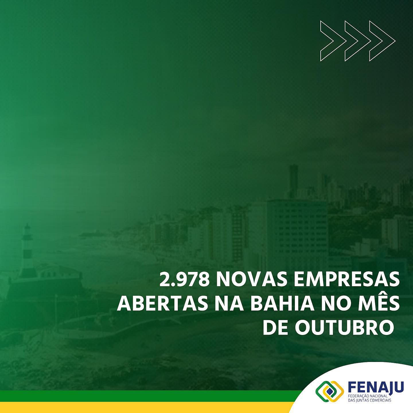 2.978 novas empresas abertas na Bahia no mês de outubro