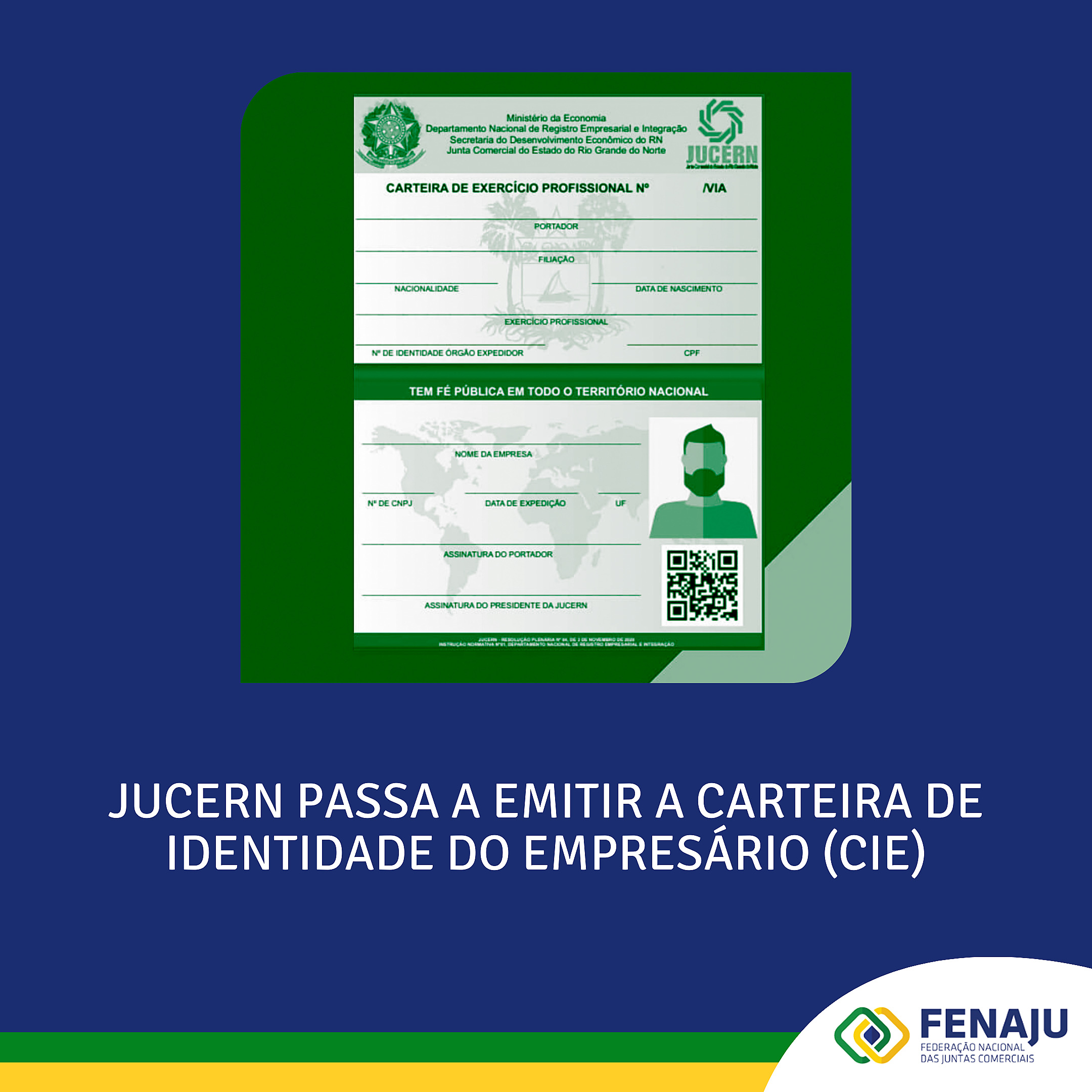 Jucern passa a emitir a Carteira de Identidade do Empresário (CIE)