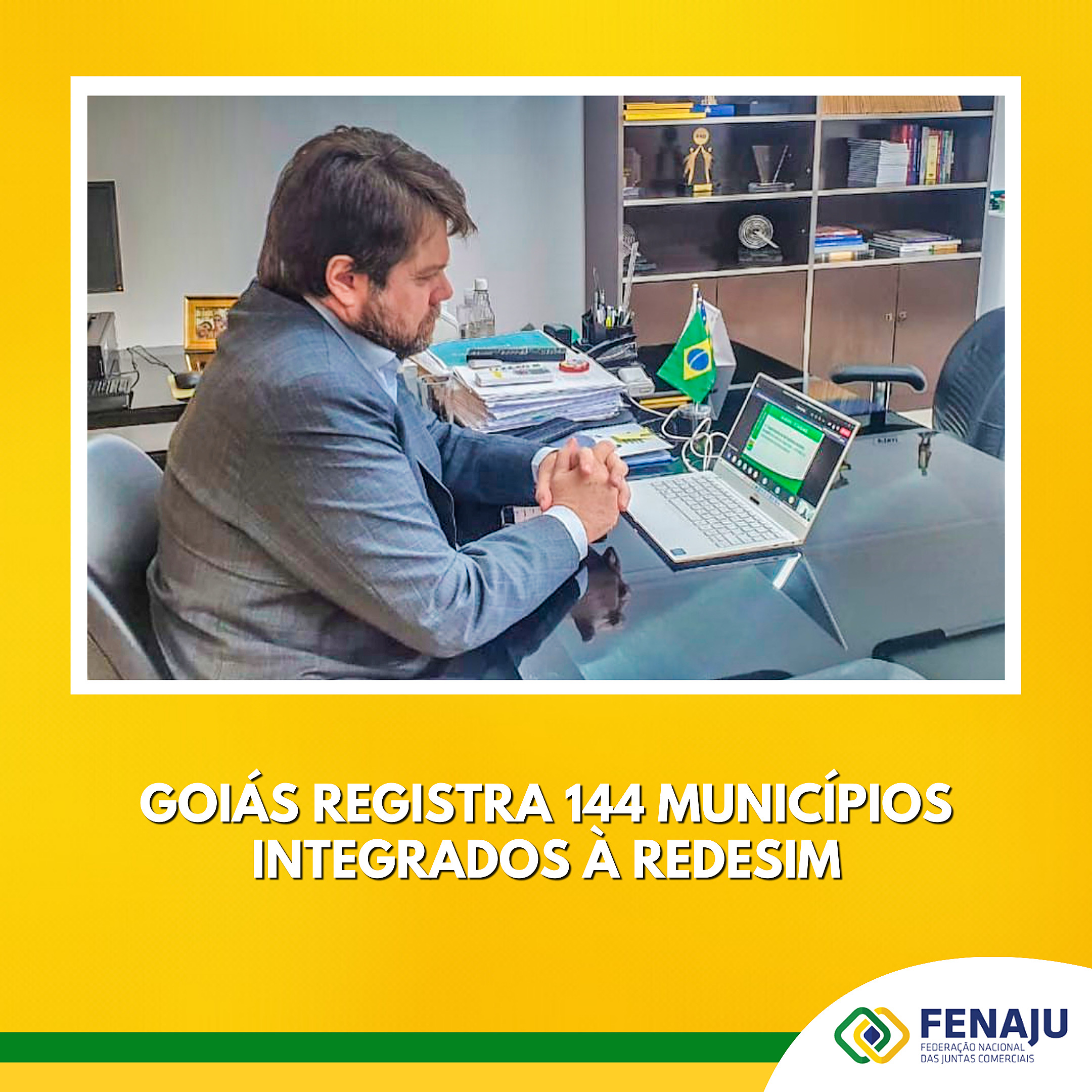 Goiás registra 144 municípios integrados à Redesim