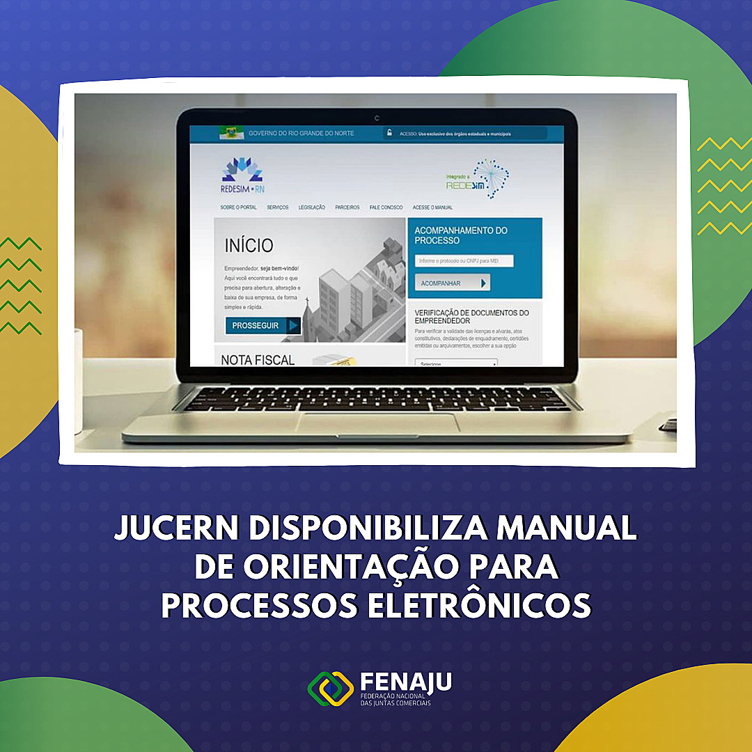 JUCERN disponibiliza manual de orientação para processos eletrônicos