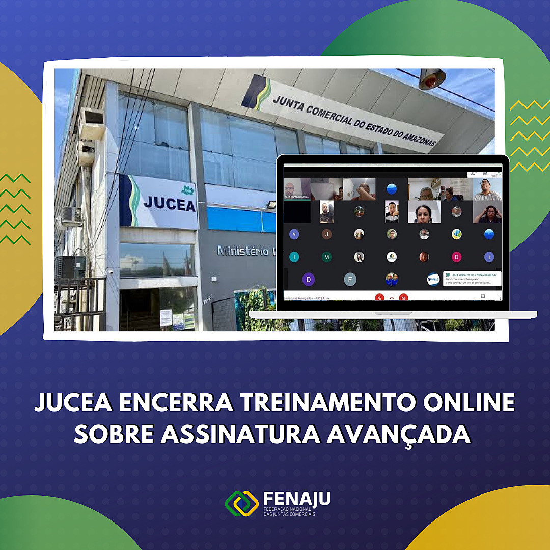 Jucea encerra treinamento gratuito online sobre assinatura avançada