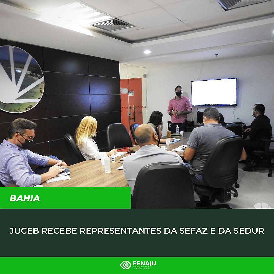 Juceb recebe representantes da Sefaz e da Sedur