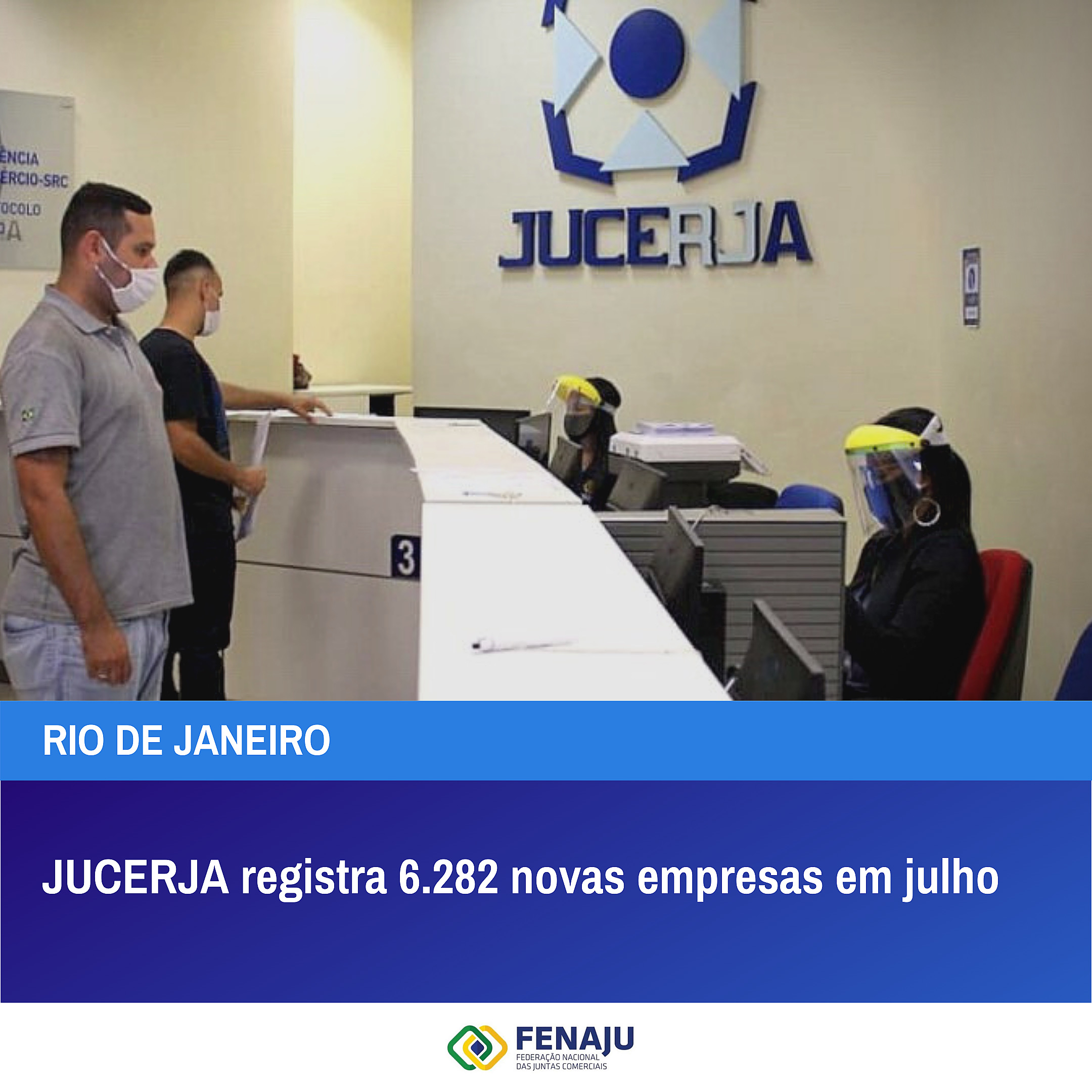 JUCERJA registra 6.282 novas empresas em julho de 2021