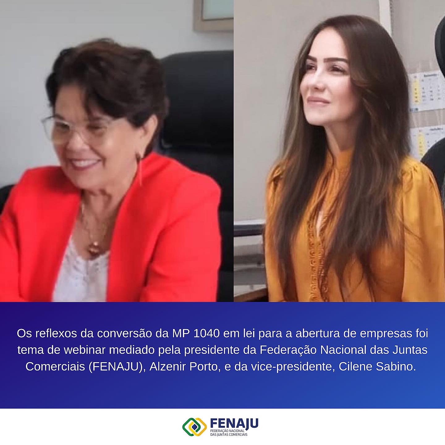 Fenaju participa de webinar sobre os reflexos da conversão da MP 1040, em lei, para a abertura de empresas