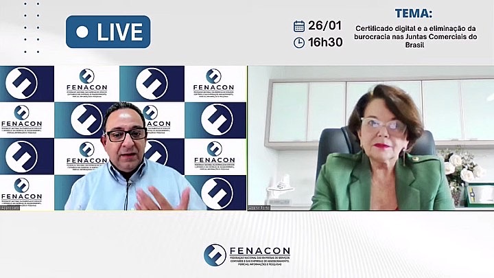 FENAJU participa de live com a FENACON 